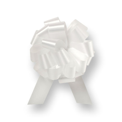 Picture of PULL BOW RIBBON 50MM WHITE
